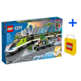   LEGO City 60337 Hitri potniški vlak MEGA SET + Darilna torba LEGO