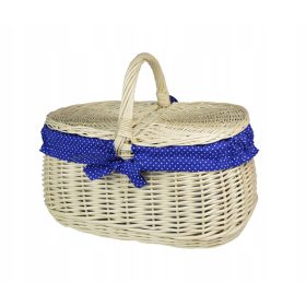 Kosara za piknik Piknik XXL iz beljenega protja