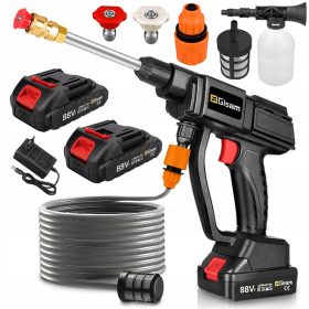   Visokotlačni čistilnik z akumulatorskim napajanjem in 2 baterijama