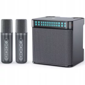 Brezžični karaoke zvočnik z 2 mikrofonoma Bluetooth HD