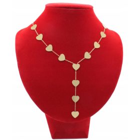  ZLATA OGRLICA IZ SRCA IZ KIRURŠKEGA JEKLA Z VEZAMI AISADI