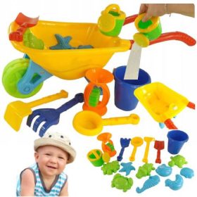   KOMPLET IGRAČ ZA PESEK VELIK PESKOVNIK ZA OTROKE OB VODNI PLAŽI VRT