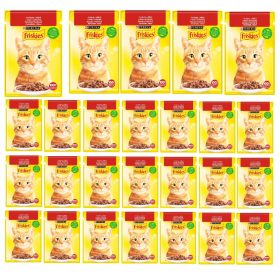 Kakovostna mačja hrana Purina Friskies z govedino 26 x 85g