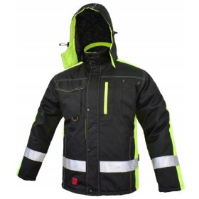 IZOLIRANA ZIMSKA DELOVNA JAKNA, ODSEVNA kapuca za XXL