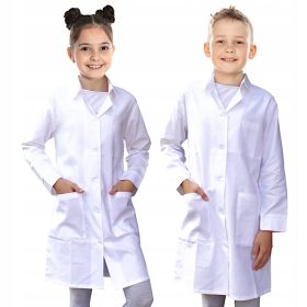  Bel medicinski predpasnik za otroke z gumbi, št.30