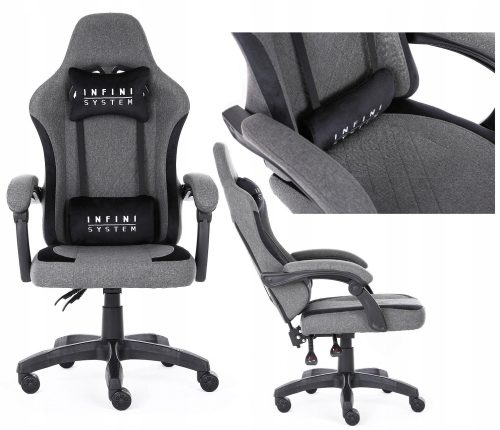  GAMERSKI STOL, tkanina, gamer stol INFINI SYSTEM, nastavljivost hrbtišča