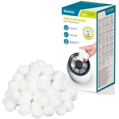 Filter kroglice za peščeno črpalko Bestway 58475, bele, 500 g