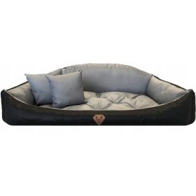    Siva nepremočljiva postelja, pasja postelja, stajica, 115x95 cm