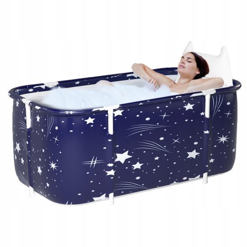 Prilagodljiva kopalna kad SPA Family 140 x 60 cm PVC modro zvezdnato nebo