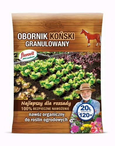 100% Naravno Gnojilo iz Konjskega Gnoja v Granulah za Vse Vrste Rastlin