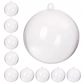 Kroglica Angelček Transparentna 10 cm 10 kos.