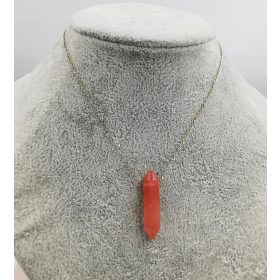 Zlata kirurška verižica s kamnom lubenice