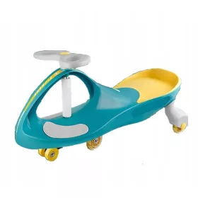 Jezdeček z gravitacijo in svetlečimi LED kolesi