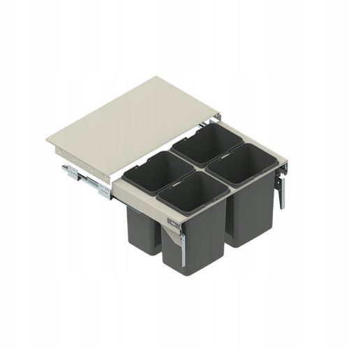 Set košar za ločevanje odpadkov SEGREGO 4x15L s pokrovom