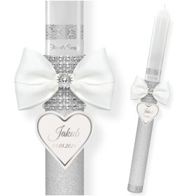 Krščanska sveča za spominek pri krstu in obhajilu