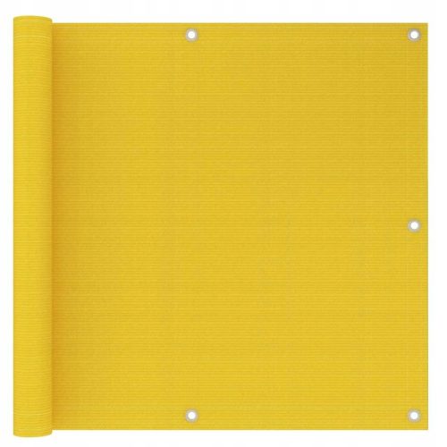 Zasebni balkonski paravan rumene barve 90 x 300 cm iz HDPE