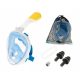 Potapljaški set za snorklanje polne maske L/XL modra