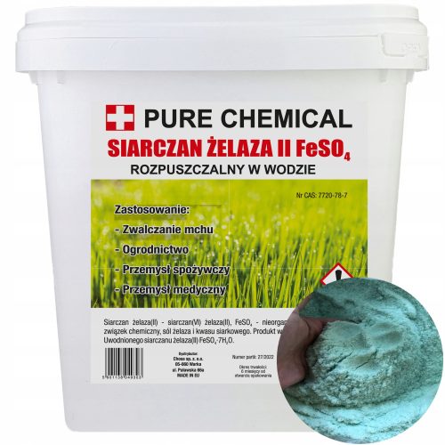 Siarczan Železa za Trawnik 5kg - Gnojilo za Mah, Travo in Polže