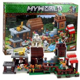 Minecraft Kmetijska Vas Bloki 778 kosov z do 7 Figuricami