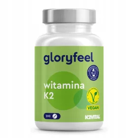   Tabletki Vitamina K2 od Gloryfeel - 200 Kosov, Za Močnejše Kosti in Sklepe