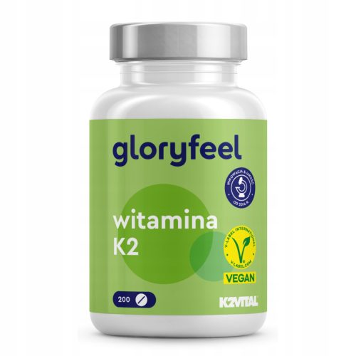 Tabletki Vitamina K2 od Gloryfeel - 200 Kosov, Za Močnejše Kosti in Sklepe