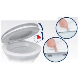 Hydroland D1 Prestige WC deska, bel duroplast