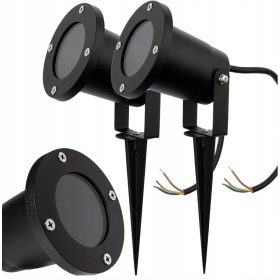  Solarna svetilka Led-lux, črna, 24 cm, 2 kom.