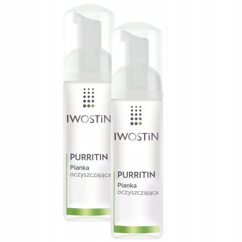 Pena za čiščenje za mastno in aknasto kožo IWOSTIN PURRITIN, 165 ml