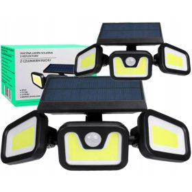    Vgradna solarna svetilka Decorya črna 9 cm 1 kos + fasadna svetilka Decorya 260 lm na solarni pogon