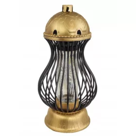 LUČ LAMPION GRENADA AŽUR, ZLATO-ČRNA, 39 cm