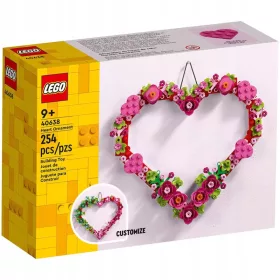   Srčna dekoracija iz kock LEGO® Okolicznościowe 40638 - Srčna okrasitev