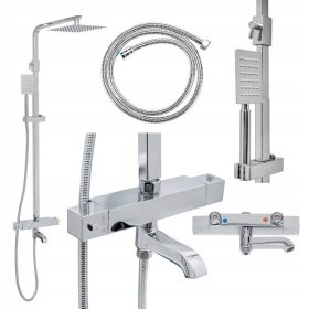 Hydrosan T154A nadgradna tuš garnitura, krom