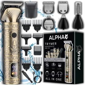   Wielofunkcijski brivnik in strižnik las, brade in telesa 7v1 + brivnik Alpha