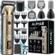 Alpha ABS-02 Trimer 7 v 1 za brado, lase, nos in telo iz USB-C, 90 min brezžičnega delovanja, kovina, rumena/zlata