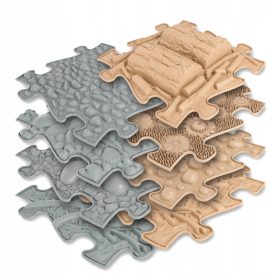   Mata senzorična Muffik za otroke osnovni komplet naravni - 8 elementov