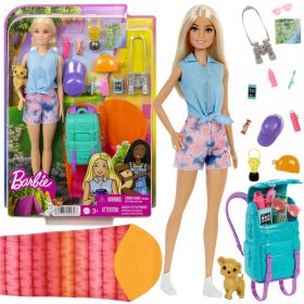   Lutka Barbie Malibu Kampiranje Popotnica + dodatki HDF73 ZA5086