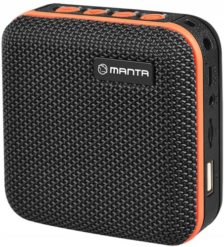  BLUETOOTH ZVOČNIK Prenosni brezžični z radiem MANTA SPK01GO MP3 USB FM