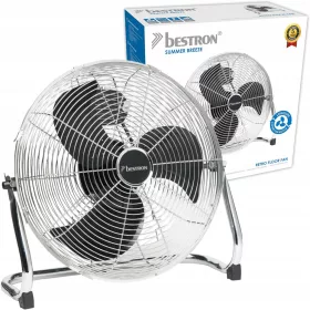   Talni ventilator Bestron DFA40 srebrne barve za učinkovito kroženje zraka