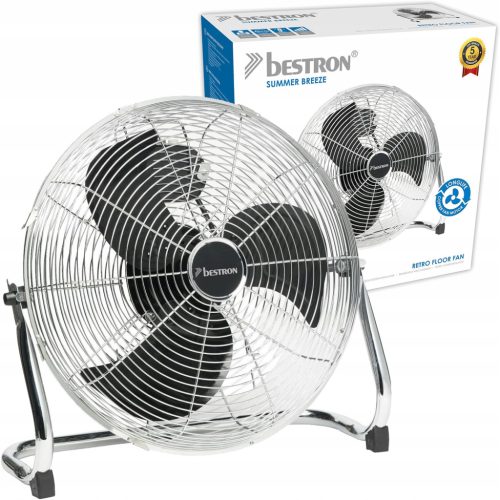 Talni ventilator Bestron DFA40 srebrne barve za učinkovito kroženje zraka
