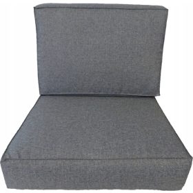   Blazine za en PALETNI fotelj 60 x 60 + naslon 60 x 40 antracit srebrna 23