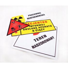  RTG PODPIS Nalepke za rentgensko sobo