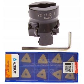 Frezalna glava 40mm + 10x ploščica TPKN 1603 - Korloy