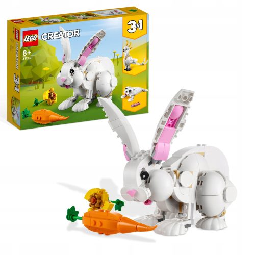LEGO Creator 3v1 31133 Beli zajec Papiga Kakadu Tjulenj