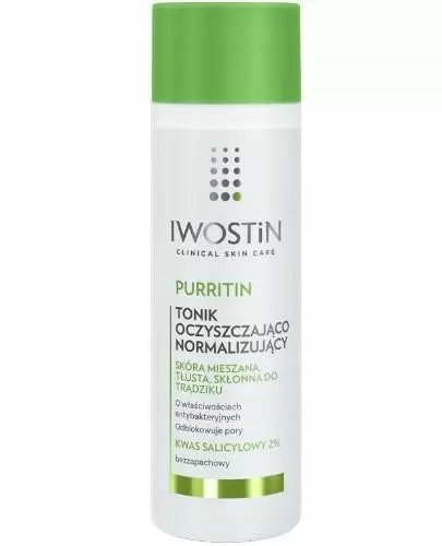 Iwostin Purritin tonik za čiščenje in normalizacijo kože, 200 ml