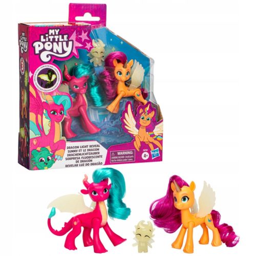 Hasbro Magični Moj Mali Poni Svetloba Zmajske Moči 3 Figurice S Svetlečimi Fluorescentnimi Detajli F8702
