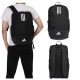 Večnamenski šolski nahrbtnik Adidas Tiro, črn/beli, primerna velikost A4