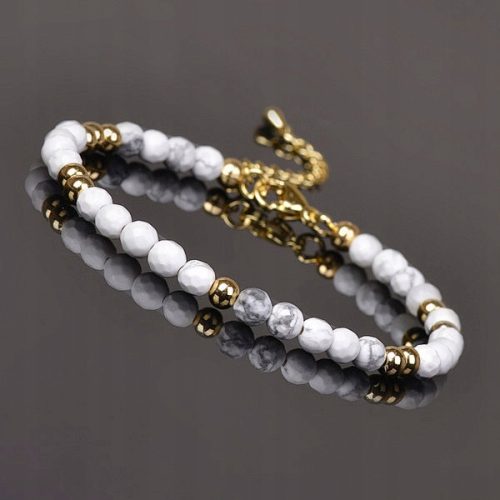 Zapestnica iz kamna Howlite 4 mm