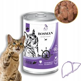 Bosman mokra hrana za mačke z jetri 9,96 kg