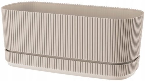 CVETLIČNI LONEC GALICJA 29 cm x 12,5 x 12 cm PLASTIČEN, rjava/bež barva