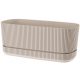 CVETLIČNI LONEC GALICJA 29 cm x 12,5 x 12 cm PLASTIČEN, rjava/bež barva
